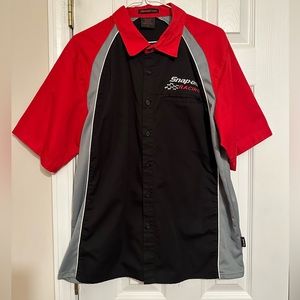 Snap on Tools racing button up shirt. Never worn. Cotton w/dri fit sides. Nice.